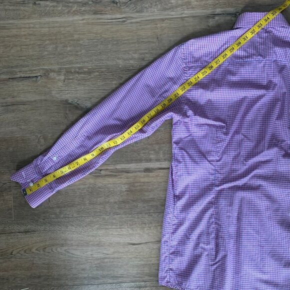 Eton Contemporary Check Button Down Dress Shirt - Picture 14 of 14